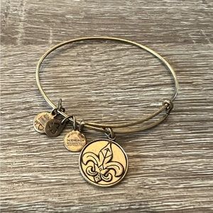 ALEX and ANI Fleur De Lis  copper bracelet